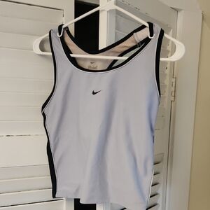 Nike Women's Light Lavender and Black Sports Tank